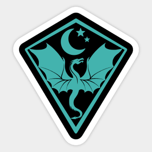 Dragon Sigil Symbol Shield Sticker